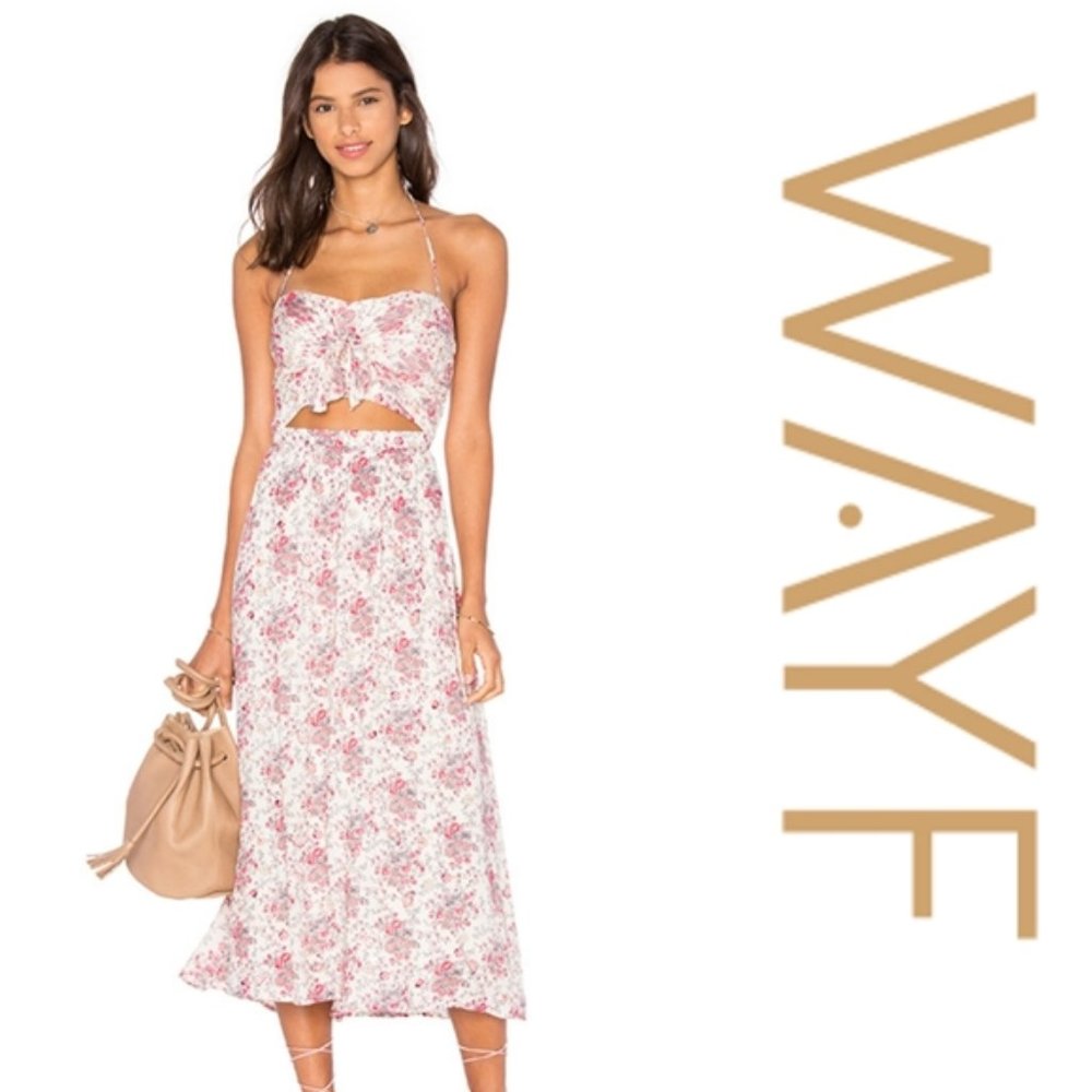 Wayf Cutout Tie Front Dress